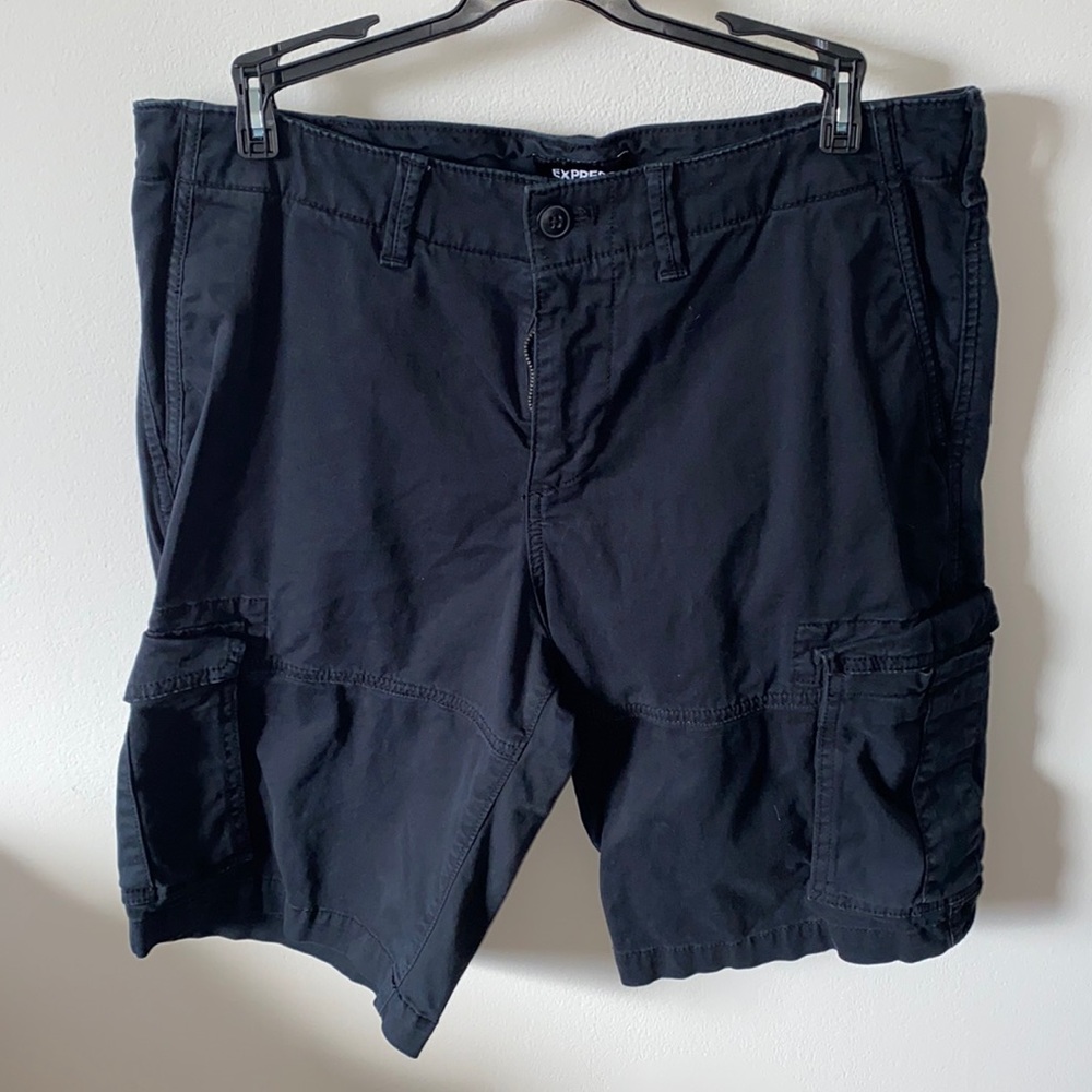 Express Mens Black Shorts